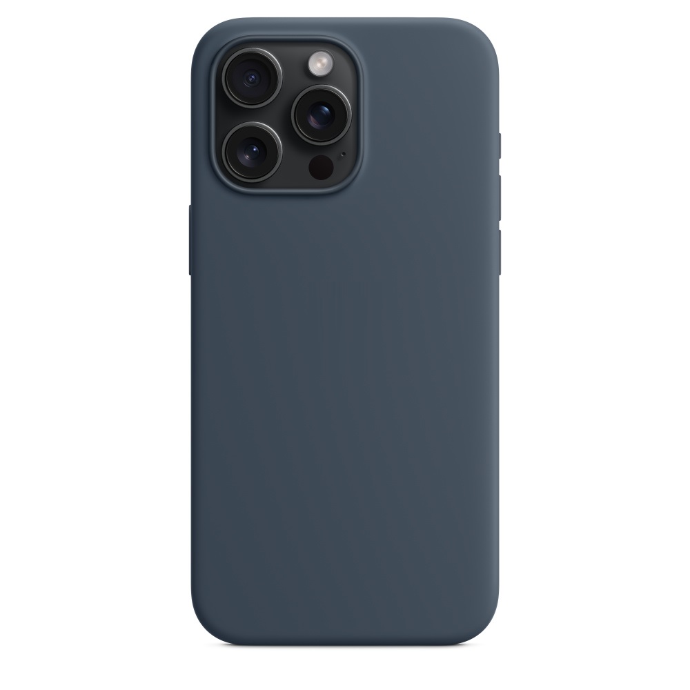 Силиконовый чехол Naturally Silicone Case with MagSafe Storm Blue для iPhone 15 Pro Max