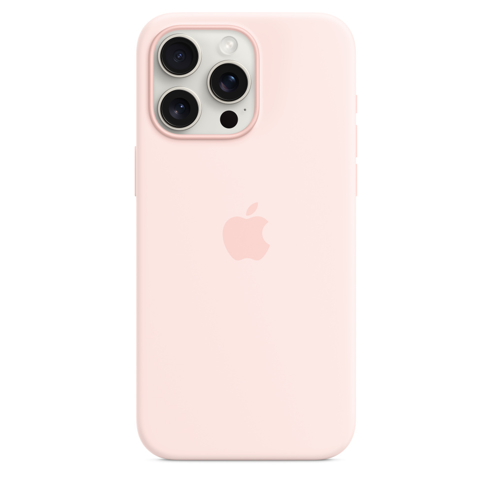Силиконовый чехол Apple iPhone 15 Pro Max Silicone Case with MagSafe - Light Pink (MT1U3ZM/A) для iPhone 15 Pro Max