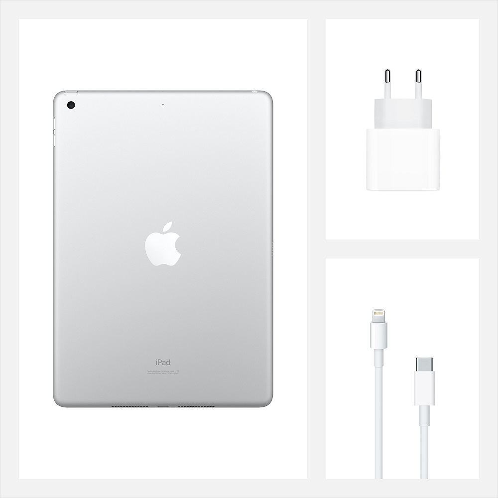 Планшет Apple iPad (2020) 128Gb Wi-Fi Silver (MYLE2RU/A)