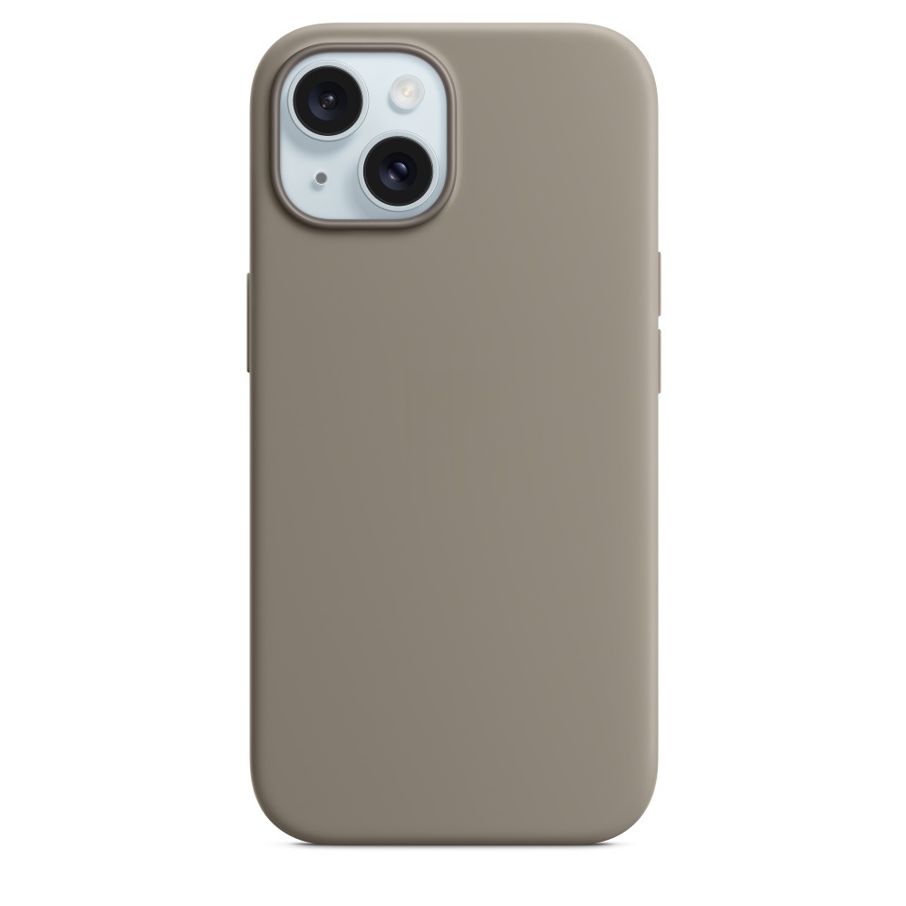 Силиконовый чехол Naturally Silicone Case with MagSafe Clay для iPhone 15