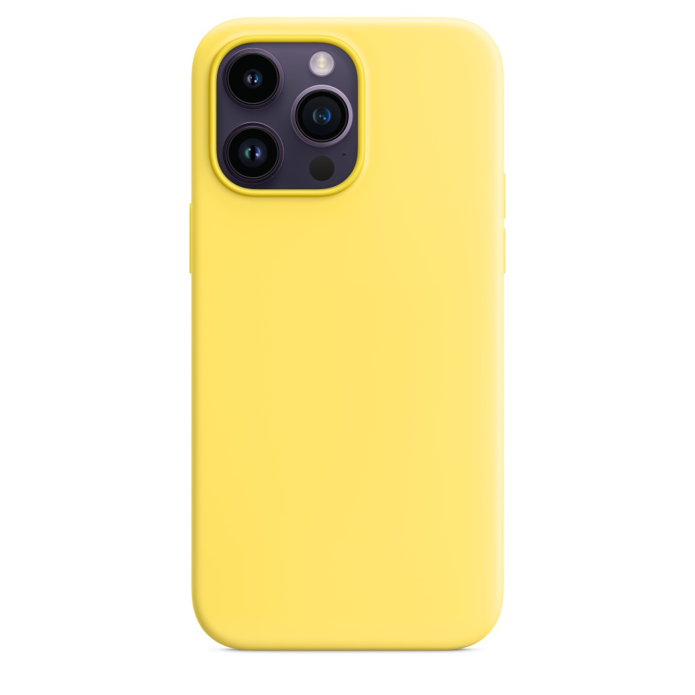 Силиконовый чехол Naturally Silicone Case with MagSafe Canary Yellow для iPhone 14 Pro Max