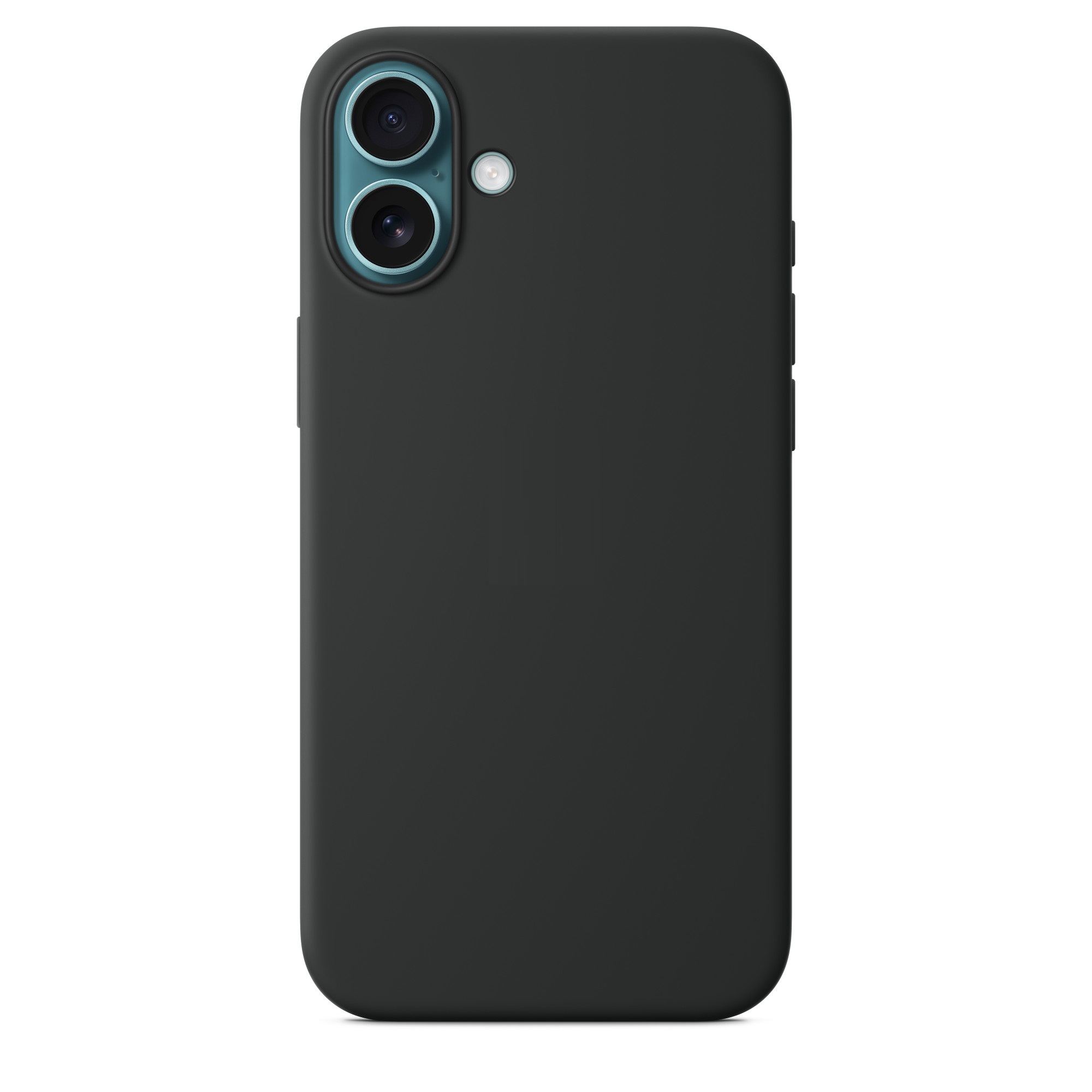 Силиконовый чехол Naturally Silicone Case with MagSafe Black для iPhone 16 Plus