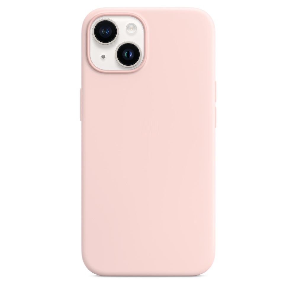 Силиконовый чехол Naturally Silicone Case with MagSafe Chalk Pink для iPhone 14