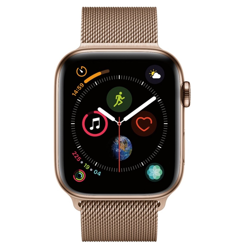 Часы Apple Watch Series 4 GPS + Cellular 44mm (Gold Stainless Steel Case with Gold Milanese Loop Stainless Steel) (MTV82)