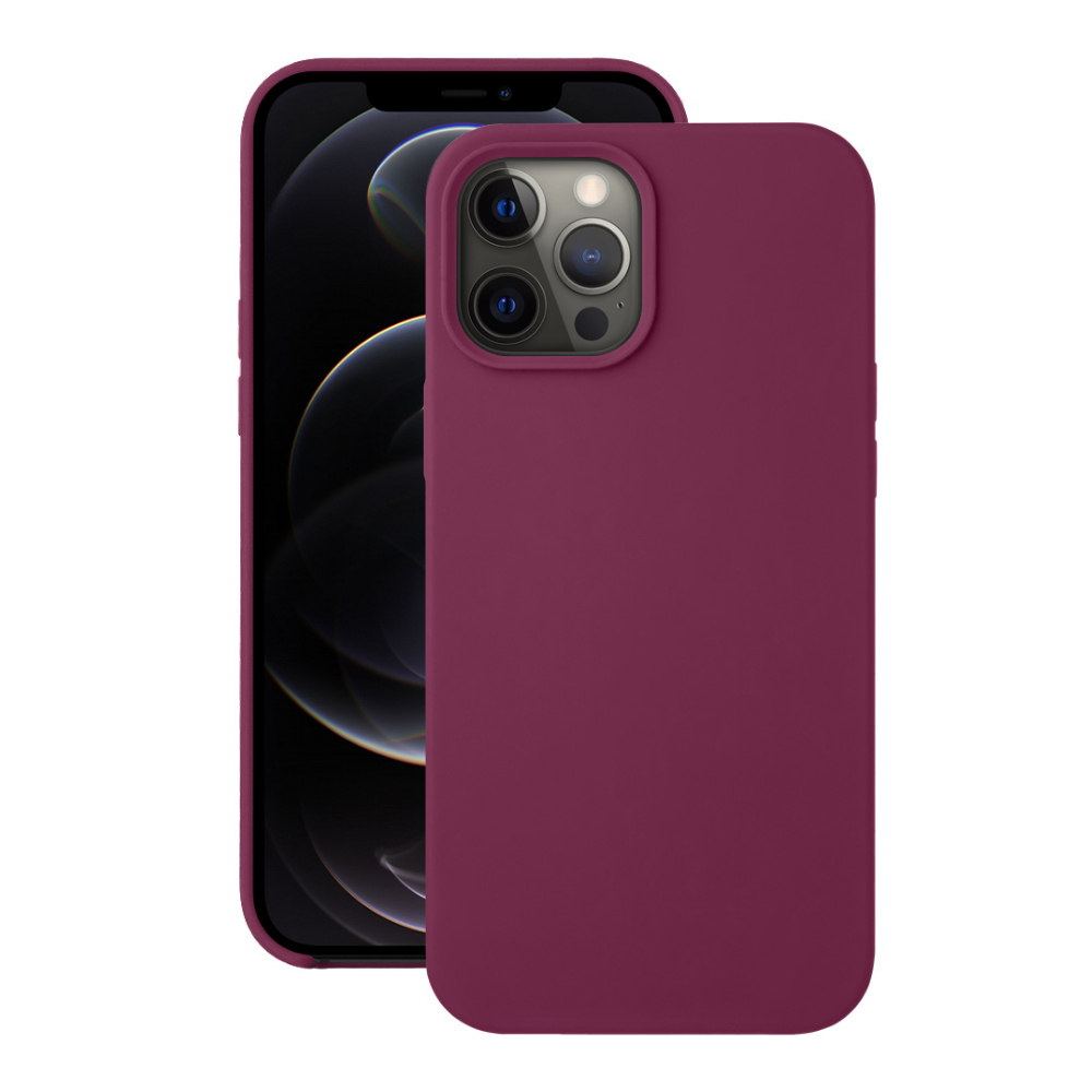 Чехол Deppa Liquid Silicone Case Burgundy (87785) для Apple iPhone 12 Pro Max