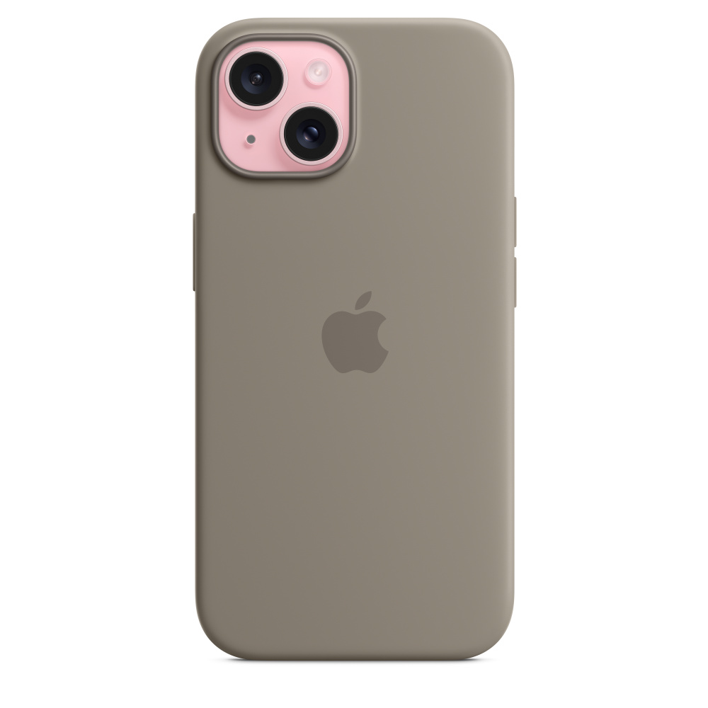 Силиконовый чехол Apple iPhone 15 Silicone Case with MagSafe - Clay (MT0Q3ZM/A) для iPhone 15