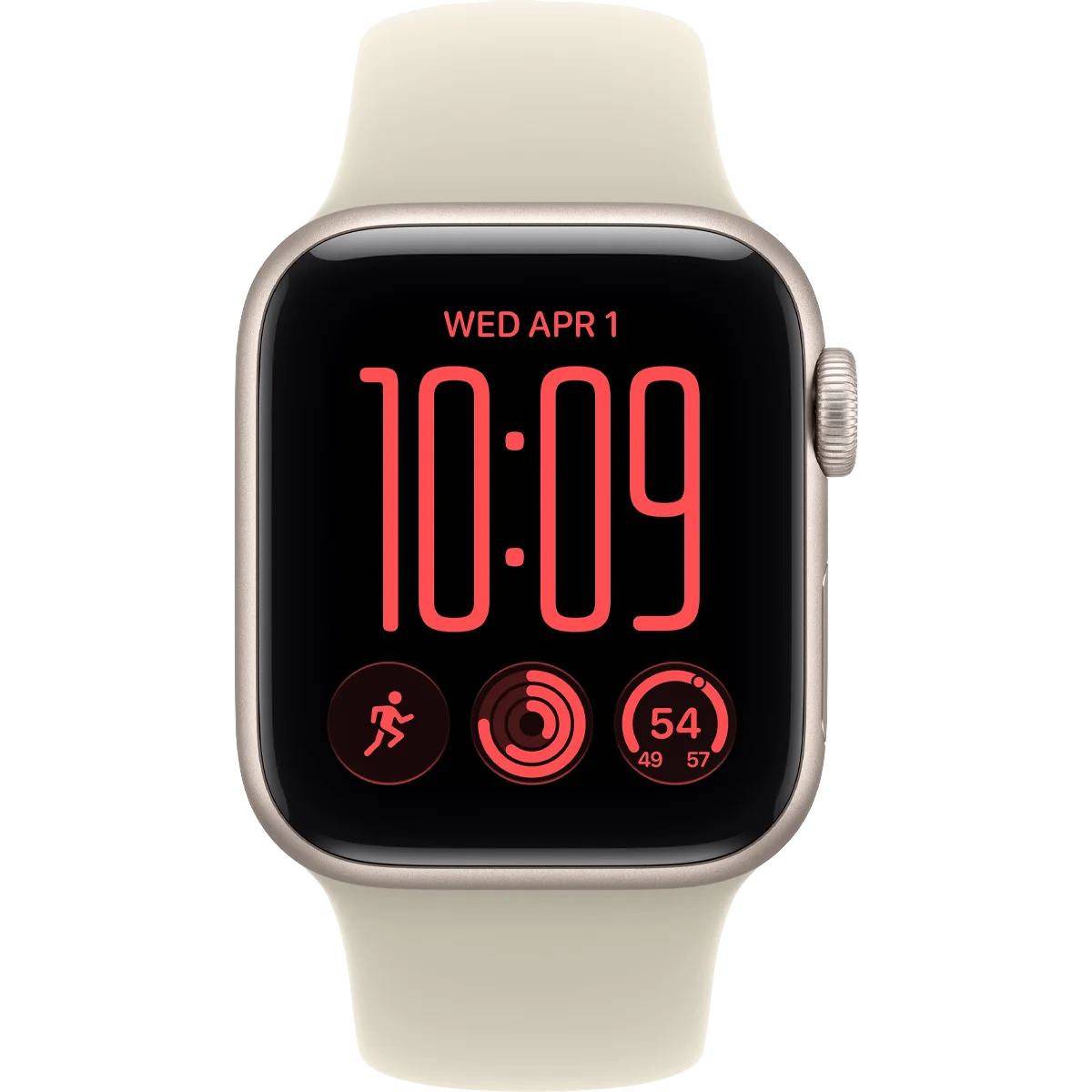 Умные часы Apple Watch SE 3 (2026) 40mm Starlight Aluminium Case with Sand Sport Band - S/M
