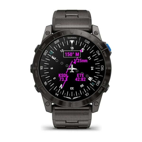 Умные часы Garmin D2 Mach 1 Pro Aviator smartwatch with vented titanium bracelet (010-02804-81)