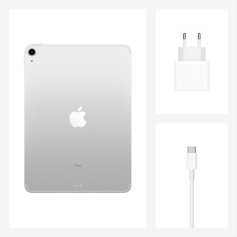 Планшет Apple iPad Air (2020) 64Gb Wi-Fi + Cellular Silver (MYGX2RU/A)