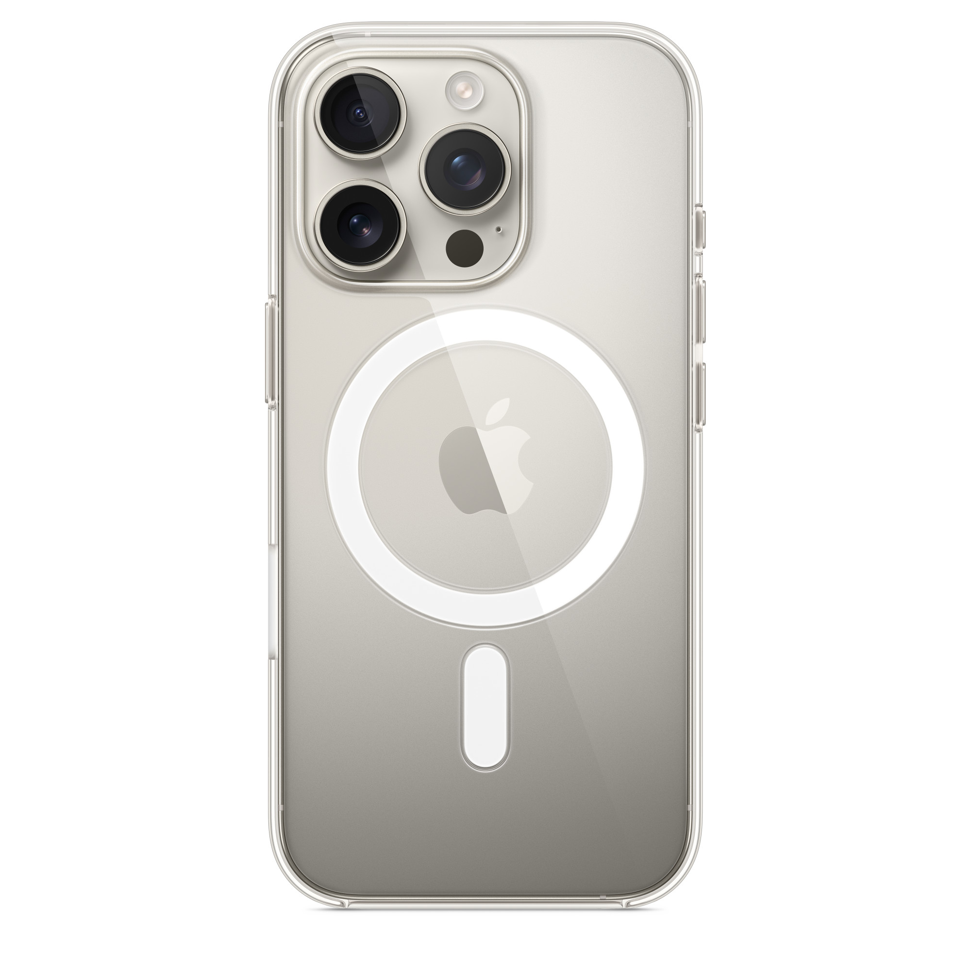 Пластиковый чехол Naturally Clear Case with MagSafe для iPhone 16 Pro