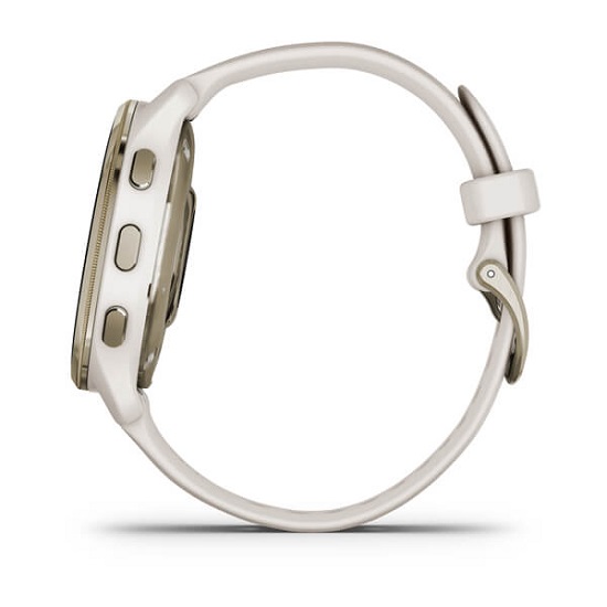 Умные часы Garmin Venu 2 Plus Cream Gold Stainless Steel Bezel with Ivory Case and Silicone Band (010-02496-12)