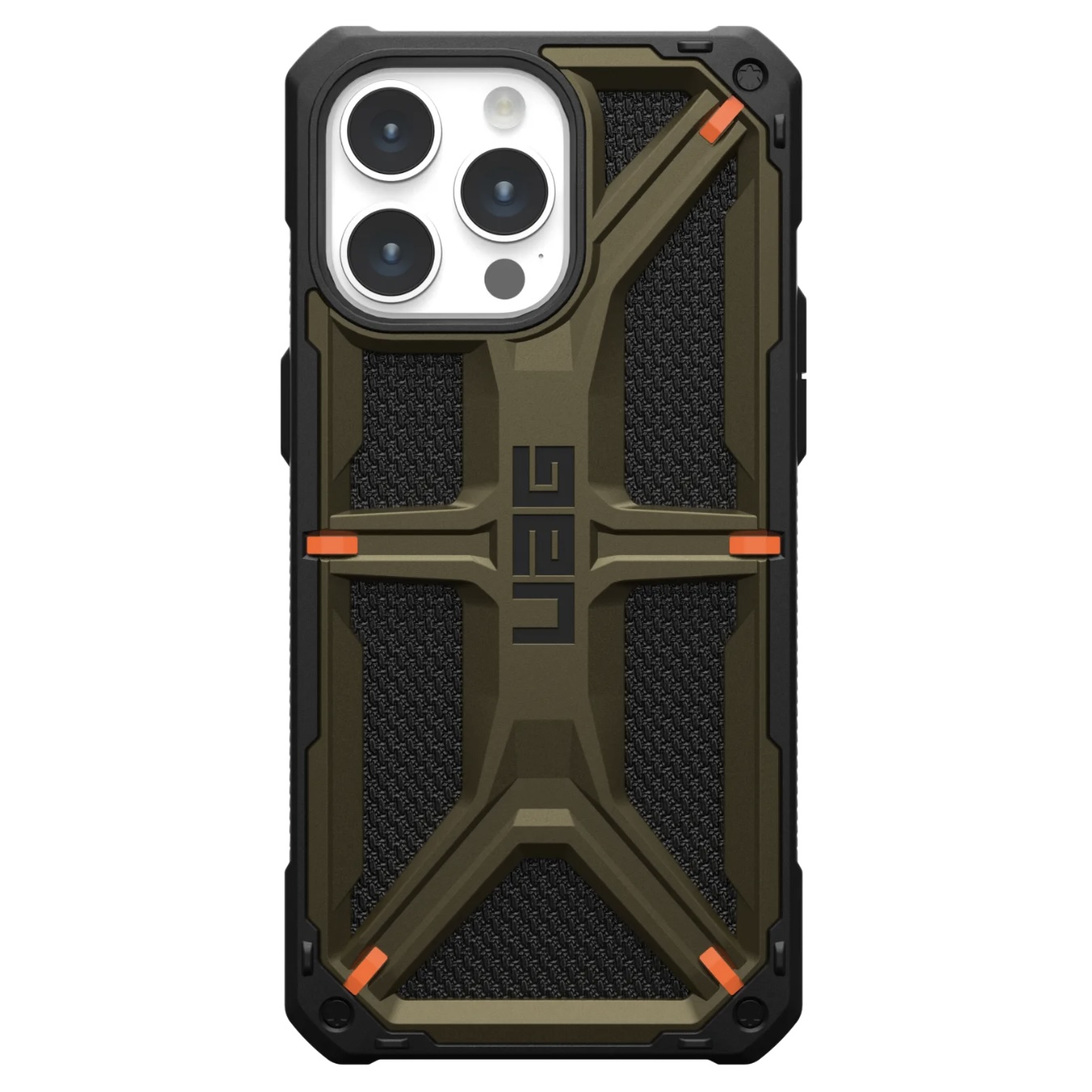 Противоударный защитный чехол UAG Monarch Kevlar для iPhone 15 Pro Max (6.7) Kevlar Elemental Green