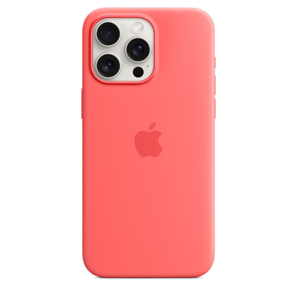 Силиконовый чехол Apple iPhone 15 Pro Max Silicone Case with MagSafe - Guava (MT1V3ZM/A) для iPhone 15 Pro Max