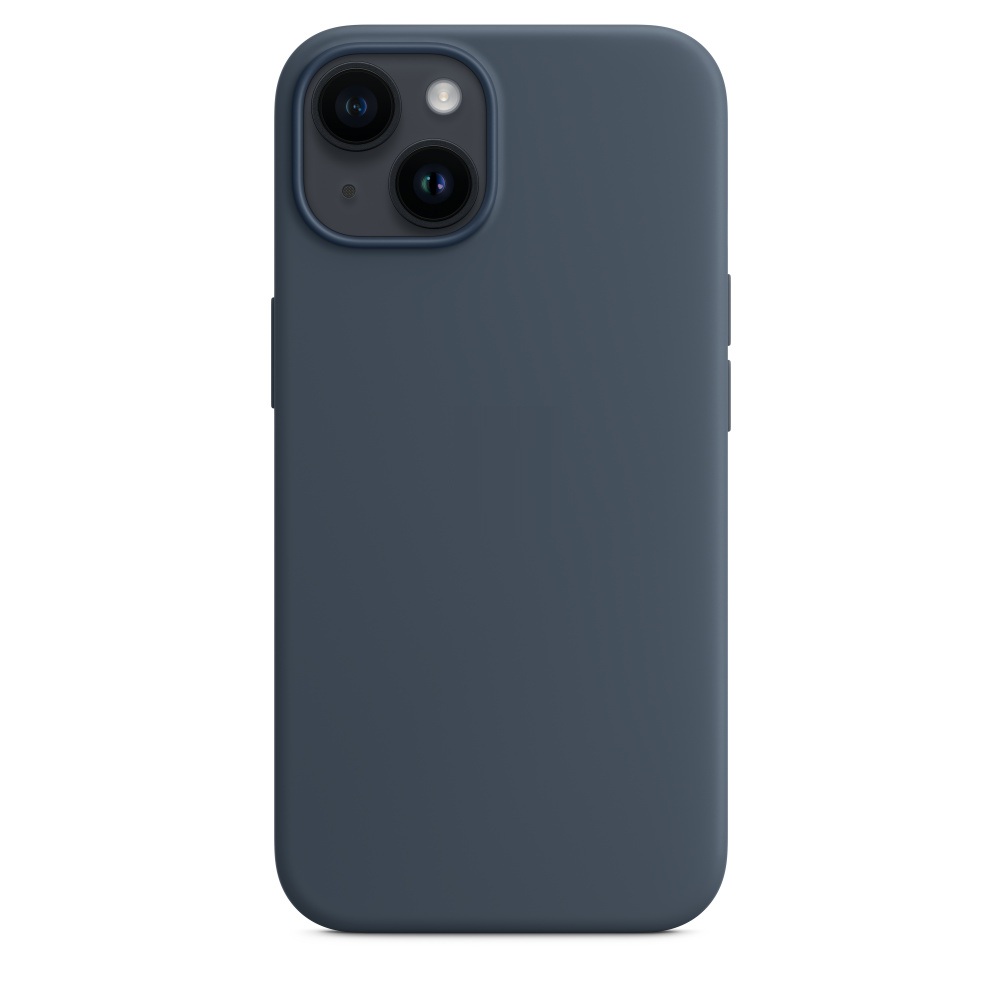 Силиконовый чехол Naturally Silicone Case with MagSafe Storm Blue для iPhone 14