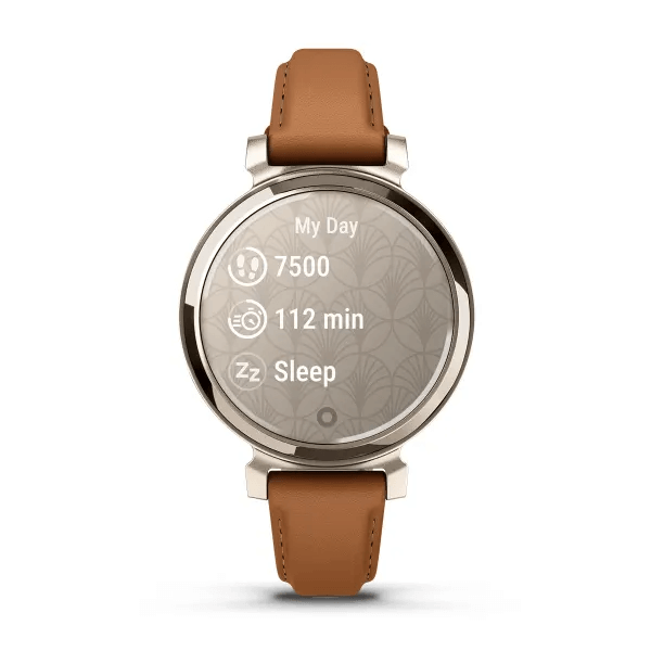 Умные часы Garmin Lily 2 Classic Cream Gold with Tan Leather Band (010-02839-02)