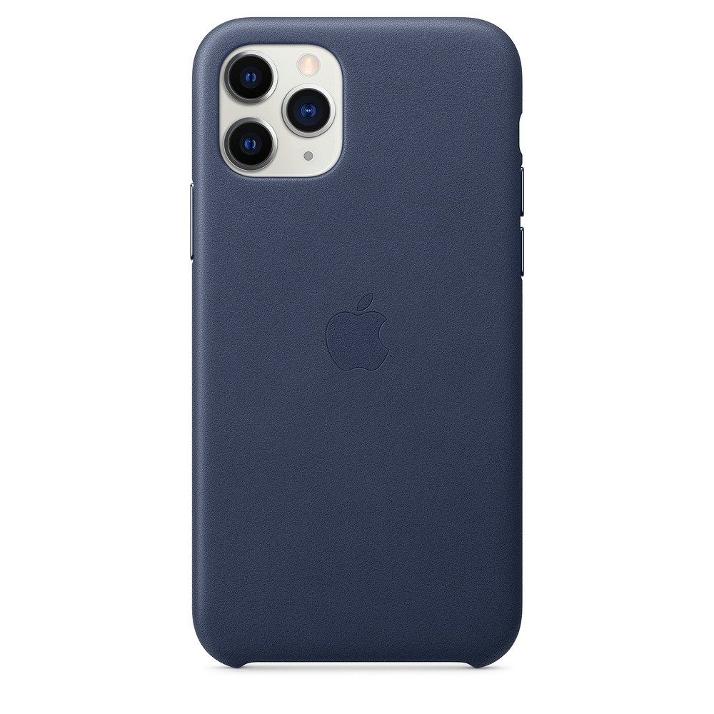 Кожаный чехол Apple iPhone 11 Pro Leather Case - Midnight Blue (MWYG2ZM/A) для iPhone 11 Pro