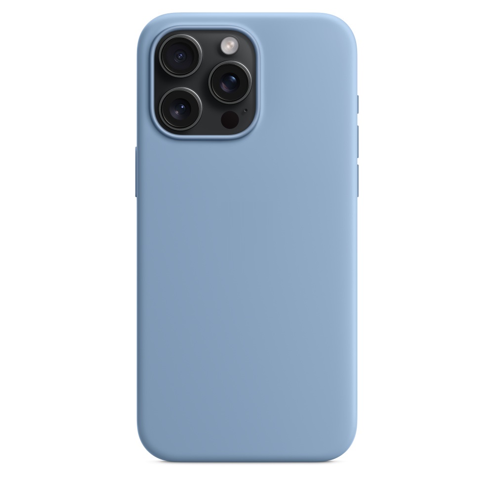 Силиконовый чехол Naturally Silicone Case with MagSafe Winter Blue для iPhone 15 Pro Max