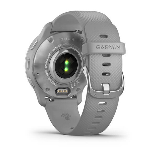 Умные часы Garmin Venu 2 Plus Silver Stainless Steel Bezel with Powder Gray Case and Silicone Band (010-02496-10)