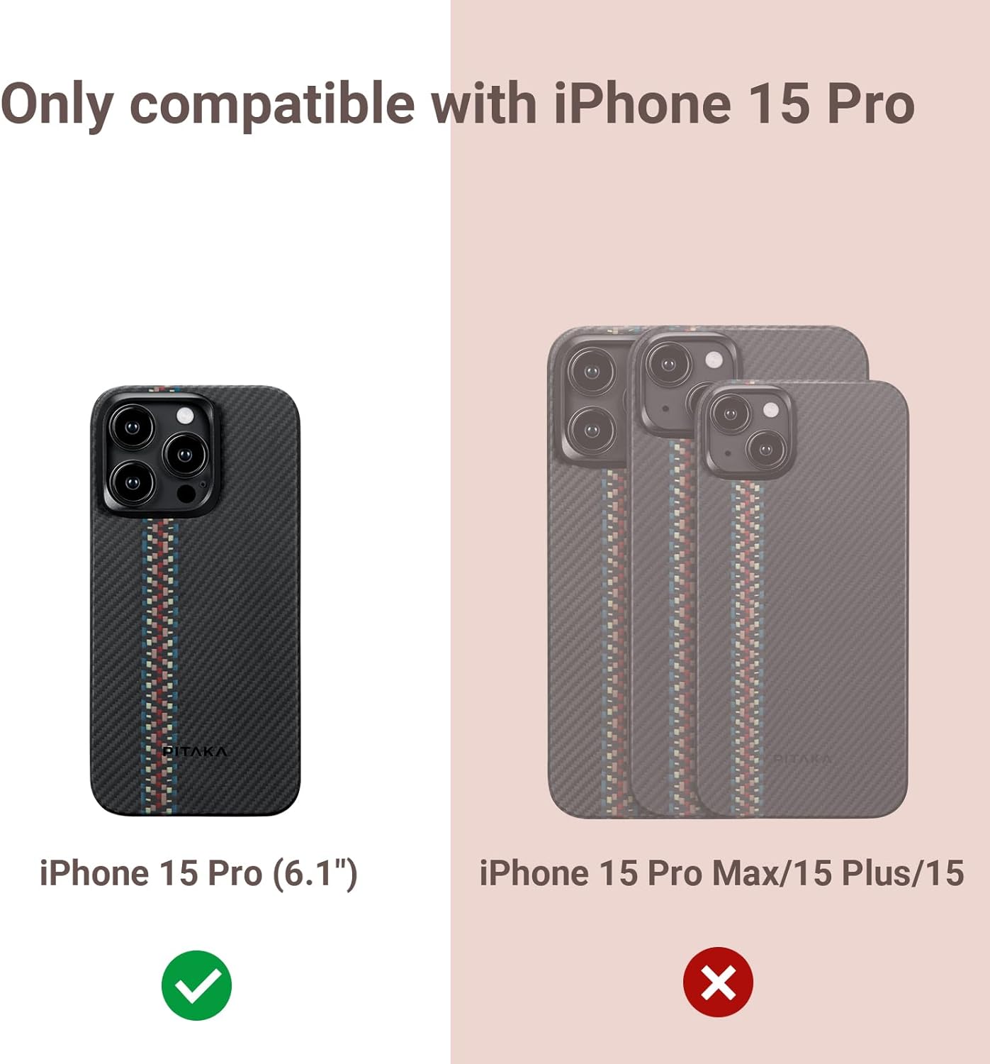 Чехол Pitaka MagEZ Case 4 для iPhone 15 Pro (6.1) Rhapsody