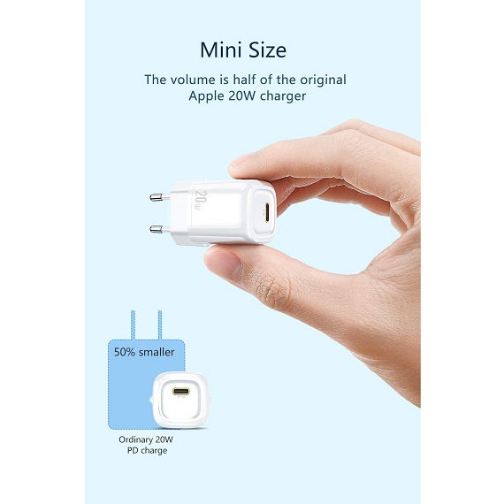 Сетевое зарядное устройство Mcdodo 20W Mini PD Fast Charge White