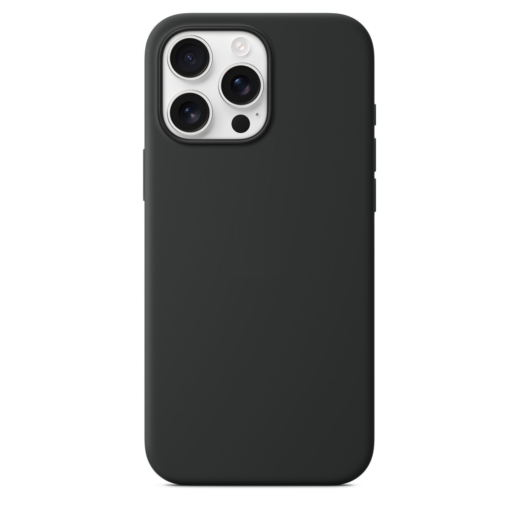 Силиконовый чехол Naturally Silicone Case with MagSafe Black для iPhone 16 Pro Max