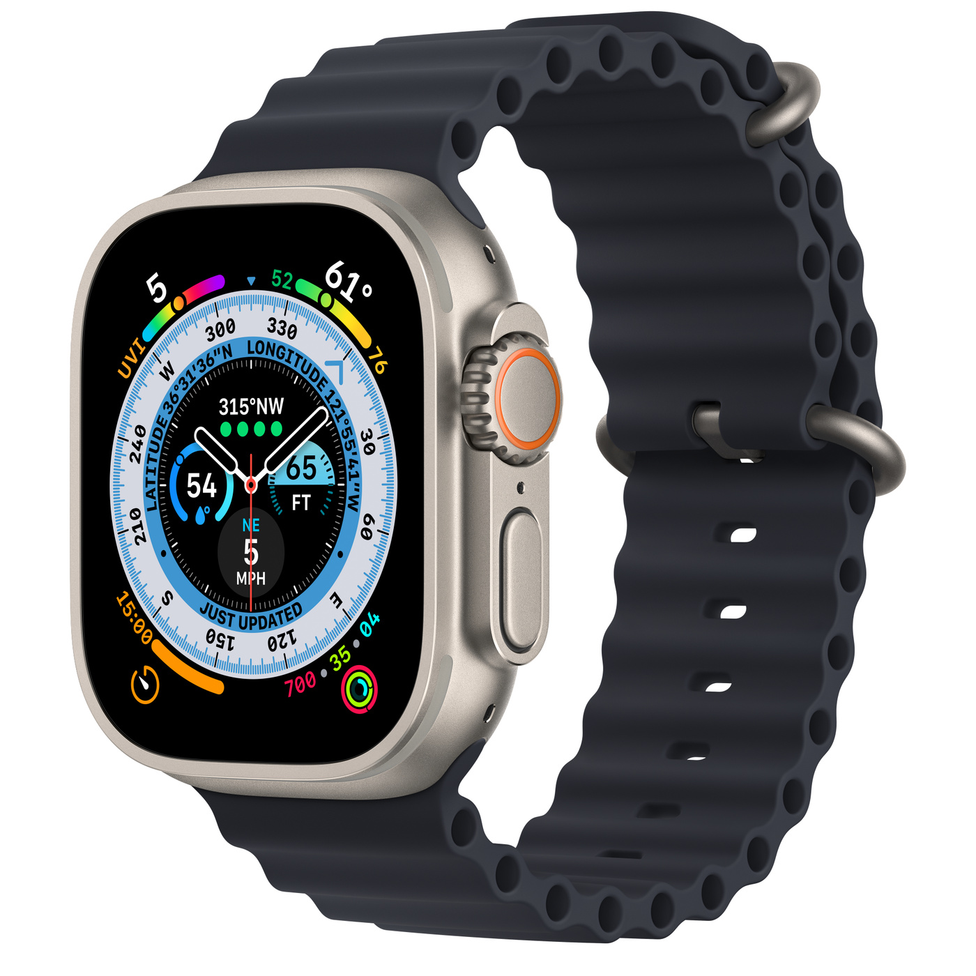 Умные часы Apple Watch Ultra 49 мм Titanium Case Ocean Band Midnight