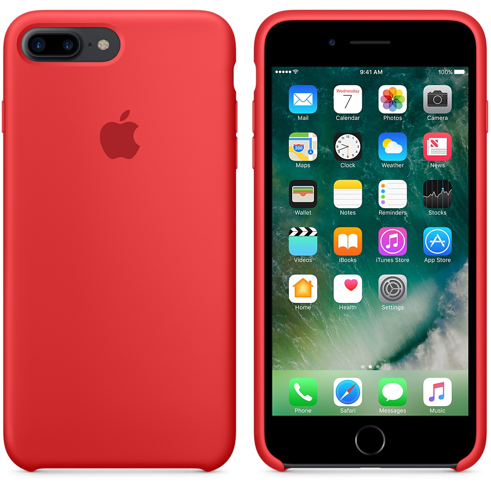 Силиконовый чехол Apple iPhone 7 Plus Silicone Case (PRODUCT) RED (MMQV2ZM/A) для iPhone 7 Plus/iPhone 8 Plus