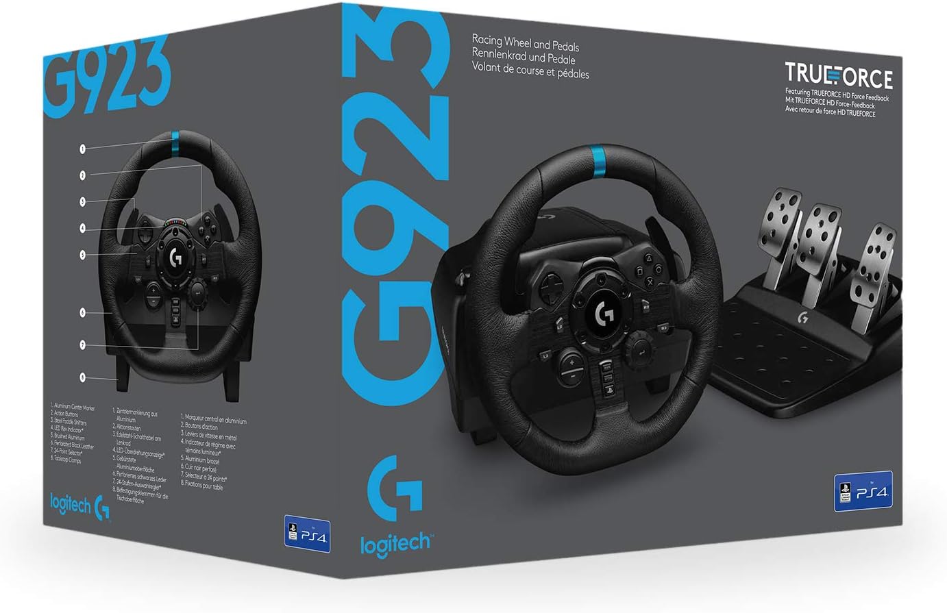 Руль игровой Logitech G923 TrueForce Sony PlayStation 4/5/5 Pro/PC