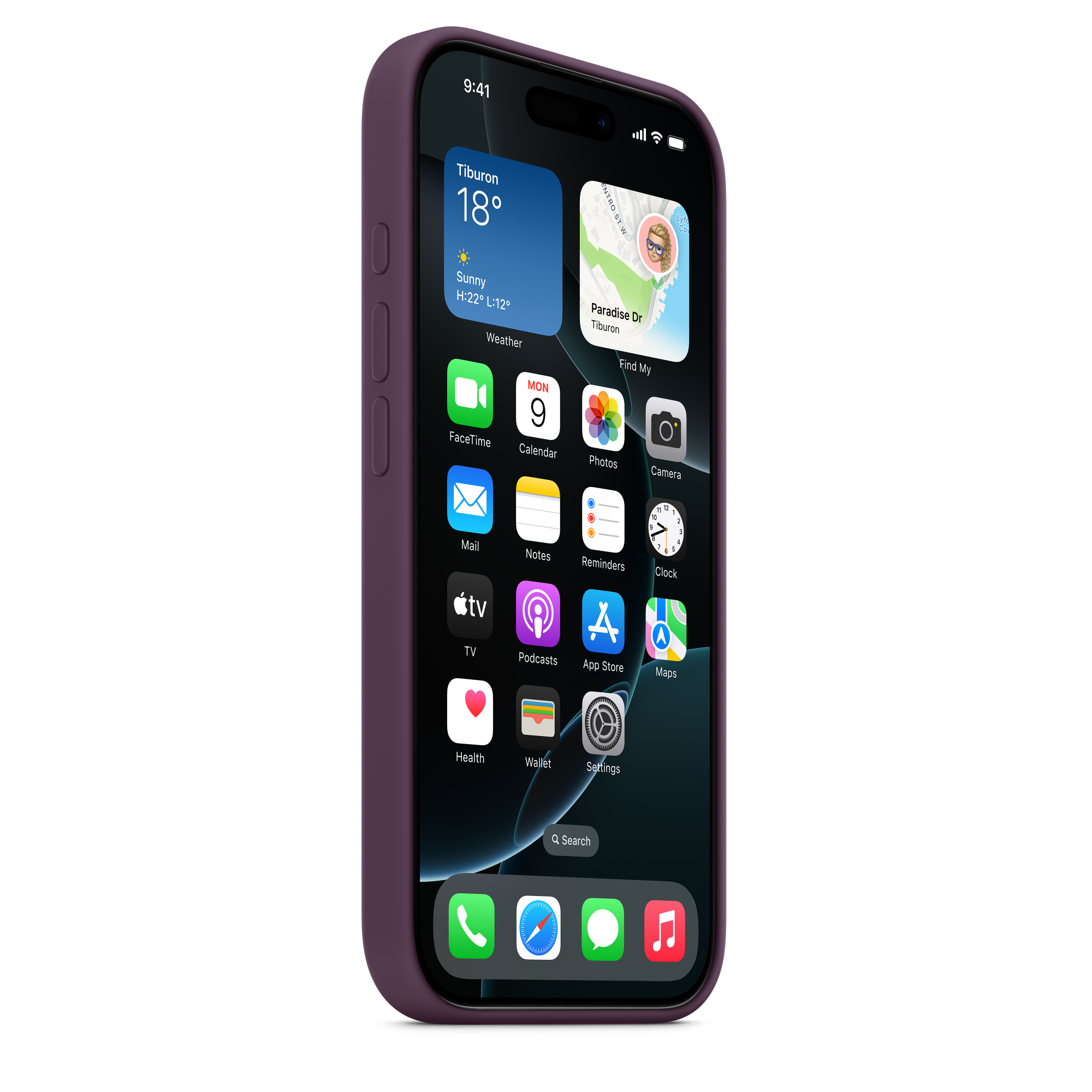 Силиконовый чехол Apple iPhone 16 Pro Silicone Case with MagSafe – Plum (MYYM3ZM/A)