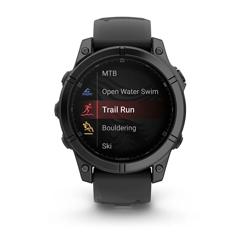 Умные часы Garmin Fenix E Slate Grey Steel with Black Silicone Band (010-03025-01)