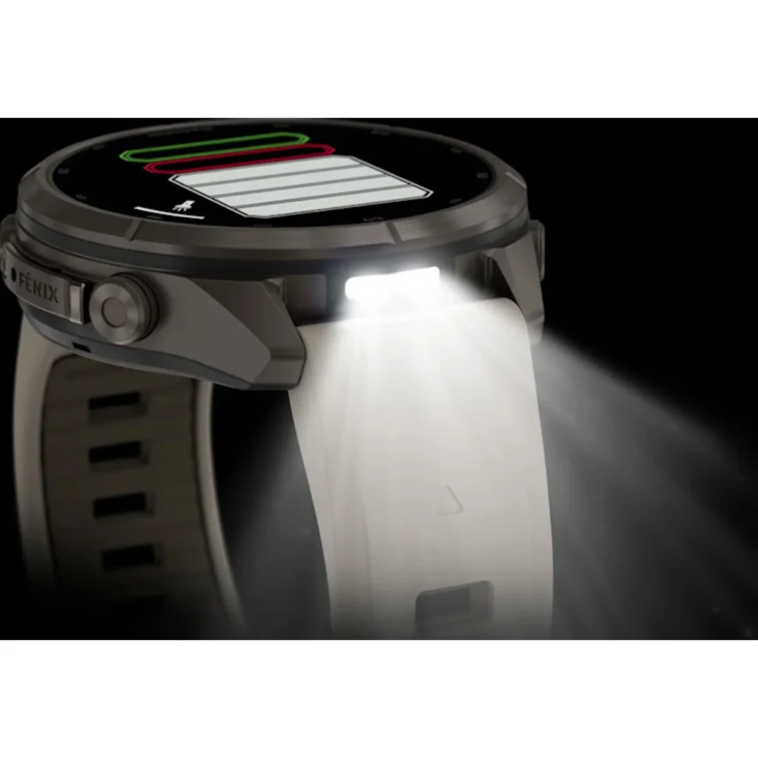 Умные часы Garmin fenix 9 Pro - 43 mm inReach Titanium with Fog Grey Silicone Band (010-04335-81)
