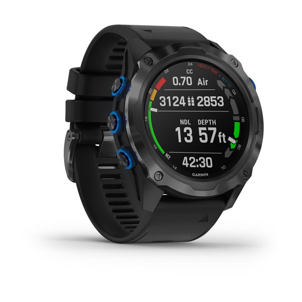 Умные часы Garmin Descent Mk2i Bundle, Titanium Carbon Grey DLC with Black Band (Includes Descent T1) (010-02132-13)