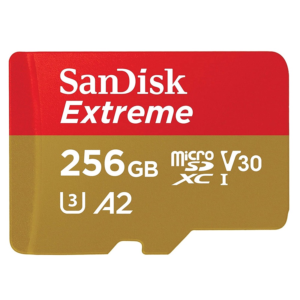 Карта памяти SanDisk Extreme microSDXC Class 10 256GB (4K)