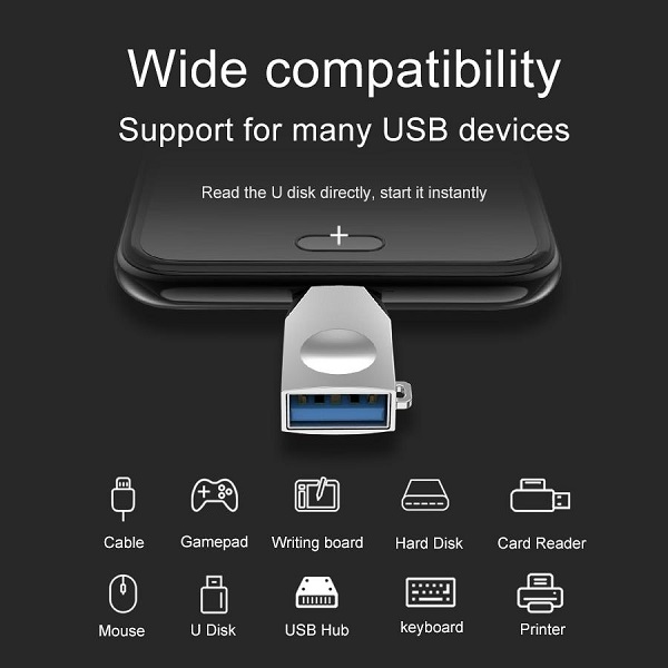 Переходник Hoco UA9 Converter USB-A/ Type-C