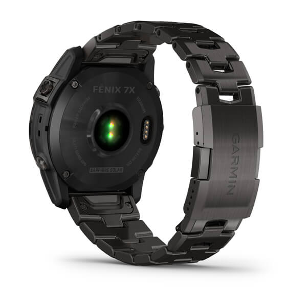 Умные часы Garmin fenix 7X – Sapphire Solar Edition Carbon Grey DLC Titanium with Carbon Grey DLC Vented Titanium Band (010-02541-27)