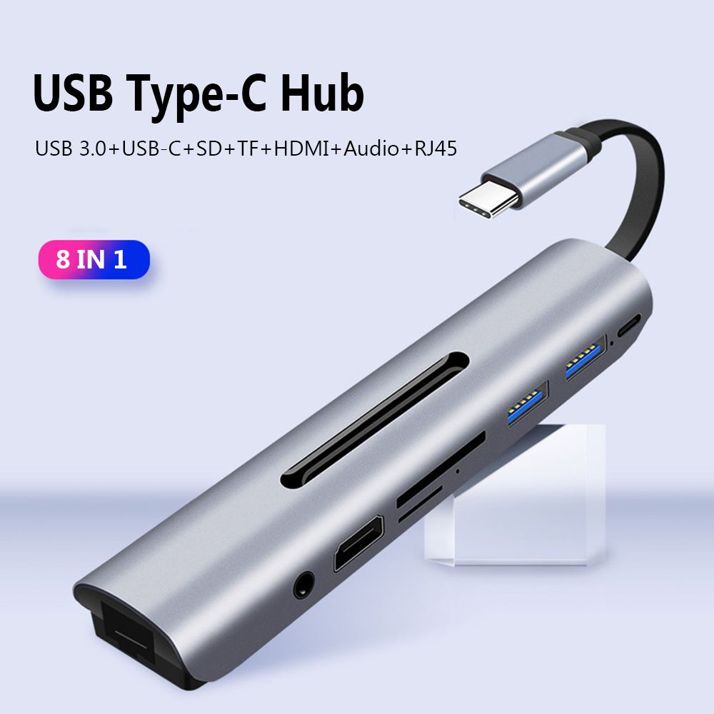 USB-концентратор iNeez Slim 8-in-1 USB-C Hub
