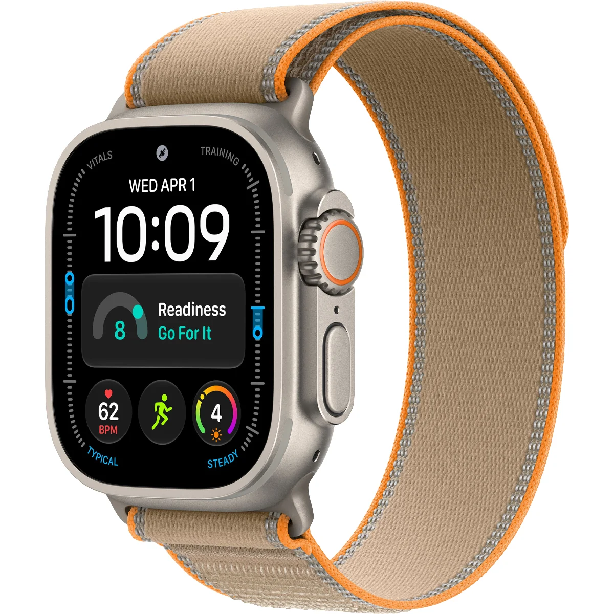 Умные часы Apple Watch Ultra 4 GPS + Cellular, 49mm Natural Titanium Case with Sand Trail Loop - M/L