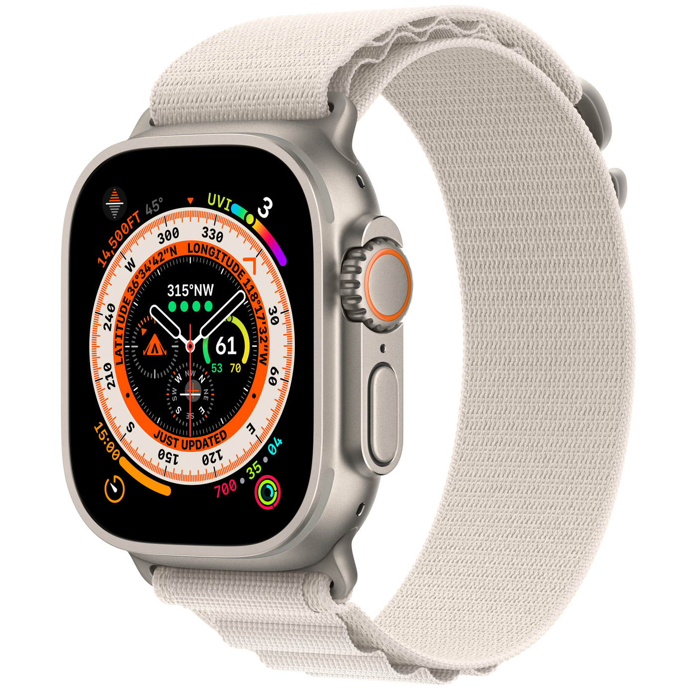 Умные часы Apple Watch Ultra 49 мм Titanium Case Alpine Loop Starlight M