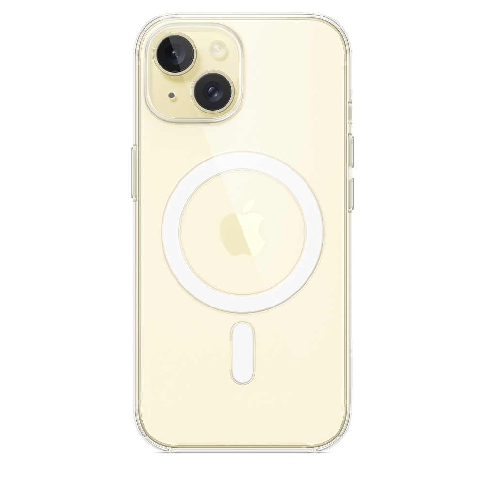 Пластиковый чехол Naturally Clear Case with MagSafe для iPhone 15