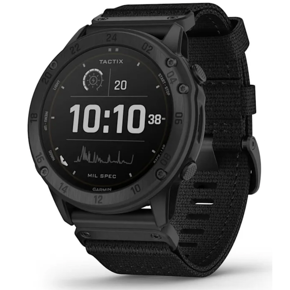 Умные часы Garmin tactix  Delta - Solar Edition with Ballistics Solar-powered Tactical GPS Watch with Applied Ballistics and Nylon Band (010-02357-50)
