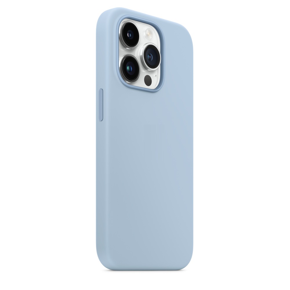Силиконовый чехол Naturally Silicone Case with MagSafe Sky для iPhone 14 Pro