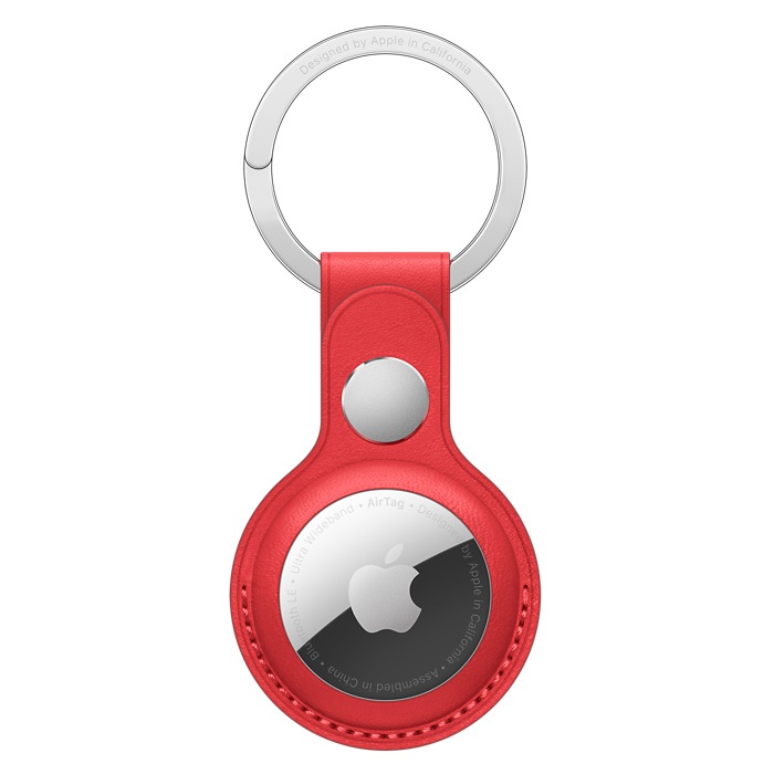 Чехол-подвеска Apple AirTag Leather Key Ring (PRODUCT) RED (MK103ZM/A)