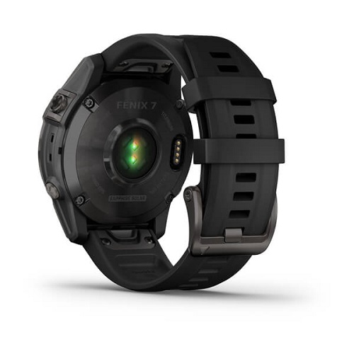Умные часы Garmin fenix 7 – Sapphire Solar Edition Carbon Grey DLC Titanium with Black Band (010-02540-21)