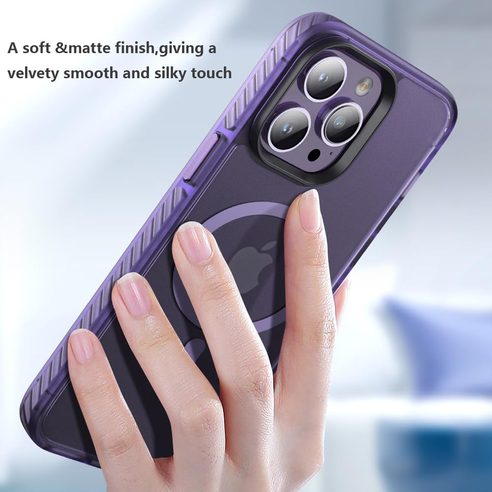Чехол Gurdini Nano Series with Magsafe Purple для iPhone 15 Pro Max