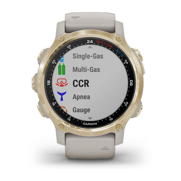 Умные часы Garmin Descent Mk2S Light Gold with Light Sand Silicone Band (010-02403-01)