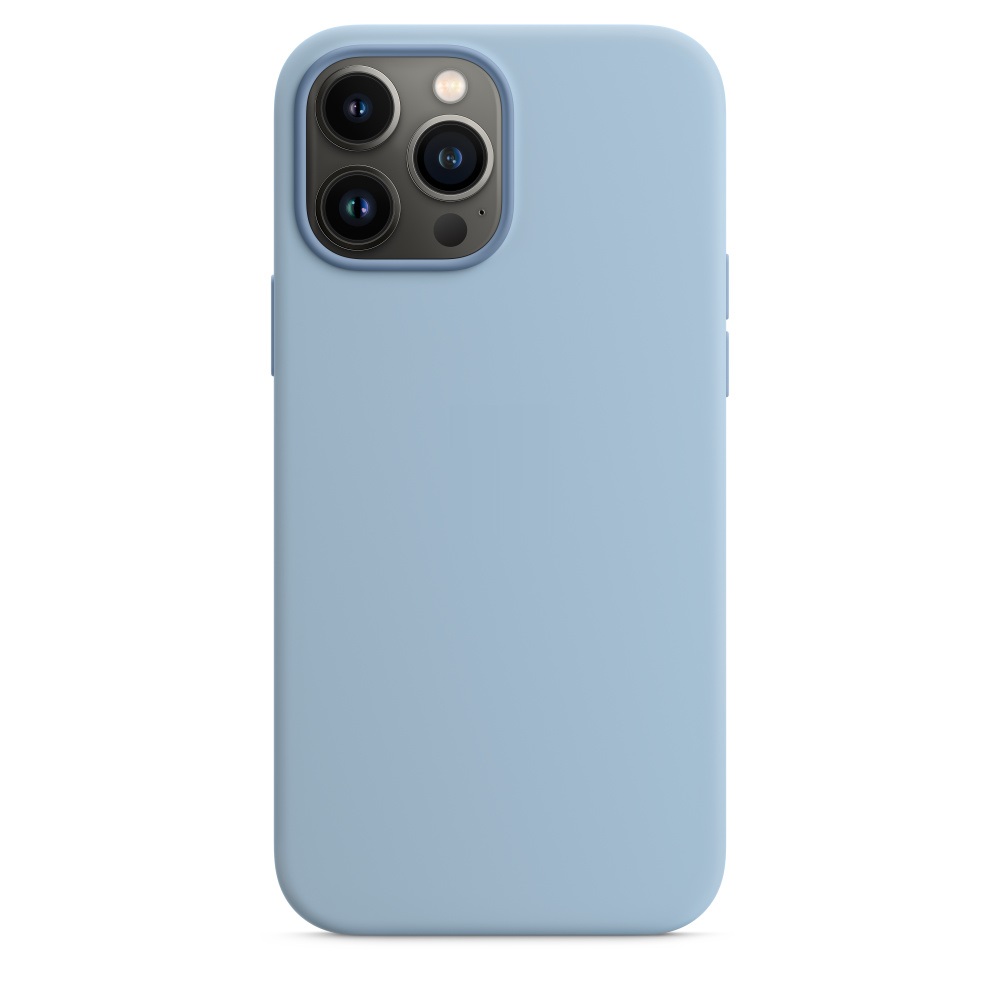Силиконовый чехол Naturally Silicone Case with MagSafe Blue Fog для iPhone 13 Pro Max