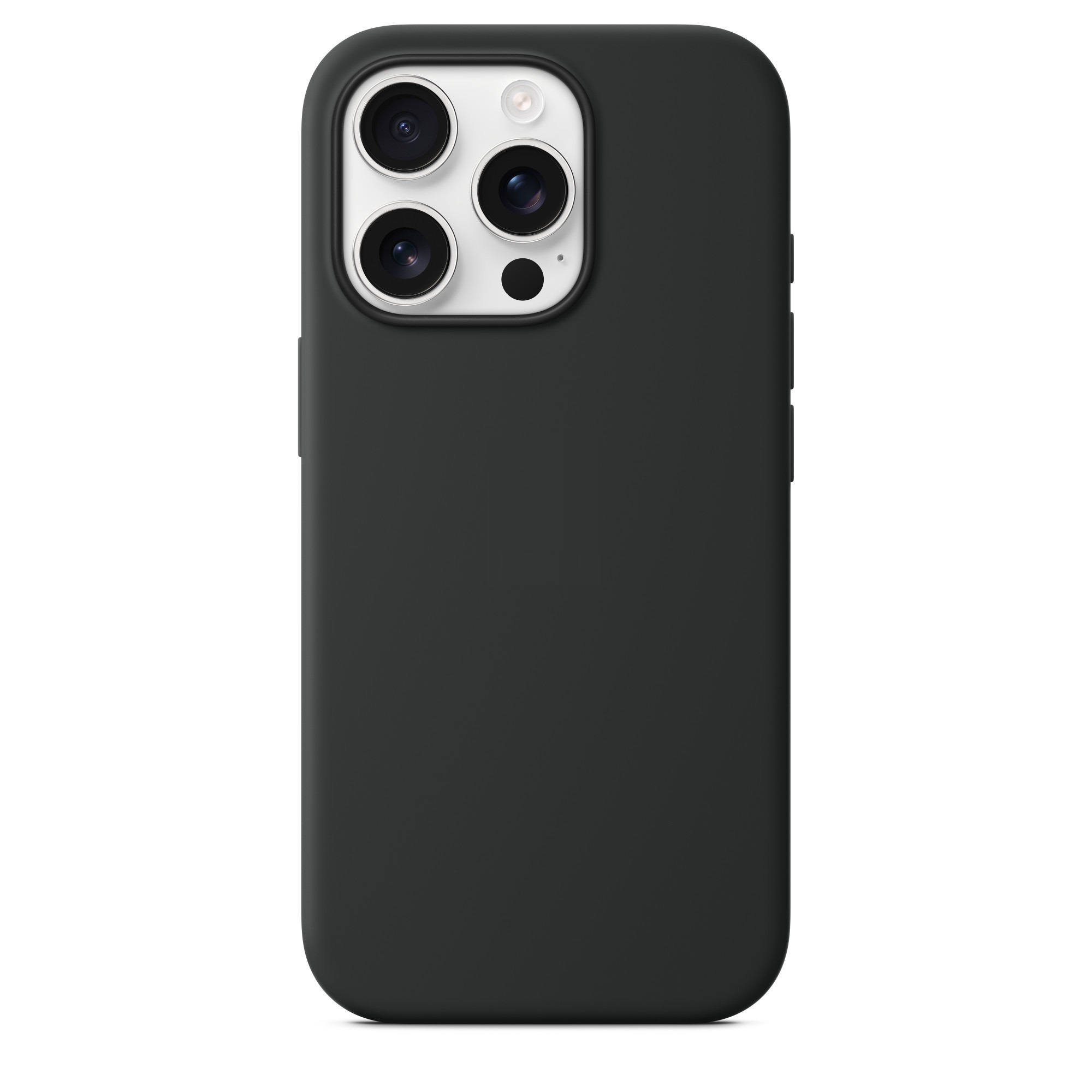 Силиконовый чехол Naturally Silicone Case with MagSafe Black для iPhone 16 Pro