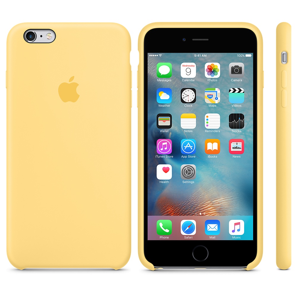Силиконовый чехол Apple iPhone 6S Plus Silicone Case - Yellow (MM6H2ZM/A) для iPhone 6 Plus/6S Plus