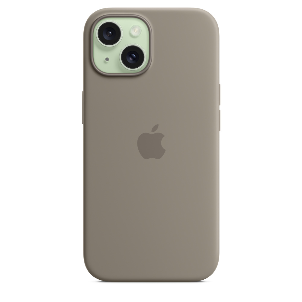 Силиконовый чехол Apple iPhone 15 Silicone Case with MagSafe - Clay (MT0Q3ZM/A) для iPhone 15
