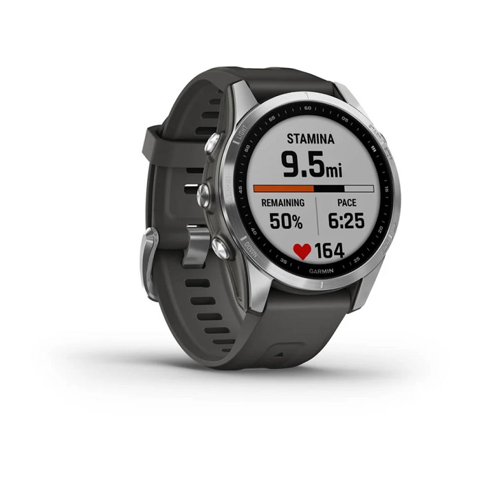 Умные часы Garmin fenix 7S – Standard Edition Silver with Graphite Band (010-02539-01)
